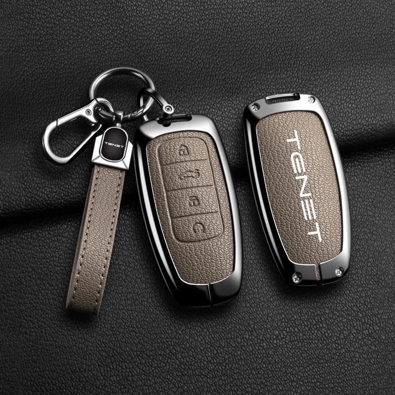 

For Tenet T7 T8 T9 Car Key Cover Protective Case Car Key Fob Holder Electric Vehicle Keychain Key Shell Case Auto Accessories