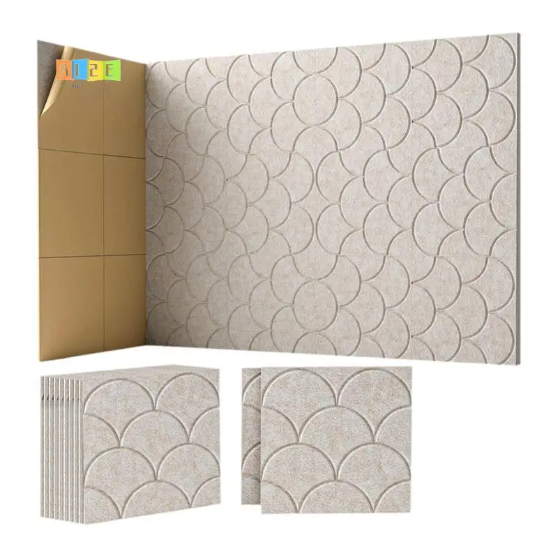 A12E-12 Pack Acoustic Wall Panels Self-Adhesive,High Density 12X12inch Sound Proof Foam Panels For Door,Ceiling,Home Office
