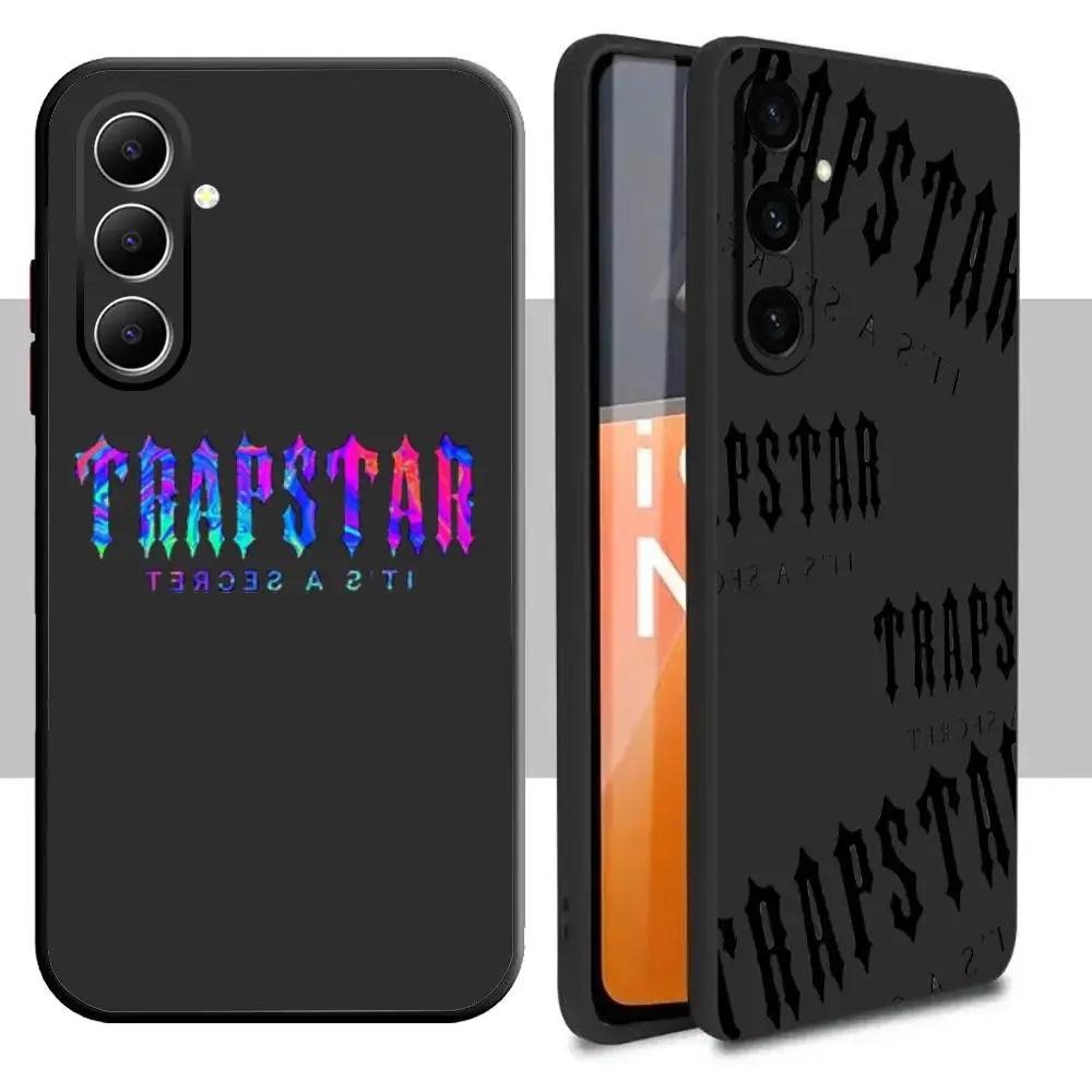 street design luxury brand logo T-trapstares Phone Case For Samsung Galaxy A16 A56 A36 A26 A06 A55 A54 A15 A35 A25 Soft Black