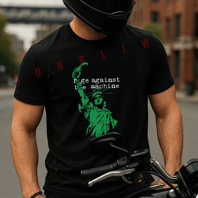 

New Popular Rage Against The Machine Album Moto T Shirt Cotton Summer Short-sleeved Casual Tee Men Women Streetwear T-shirt