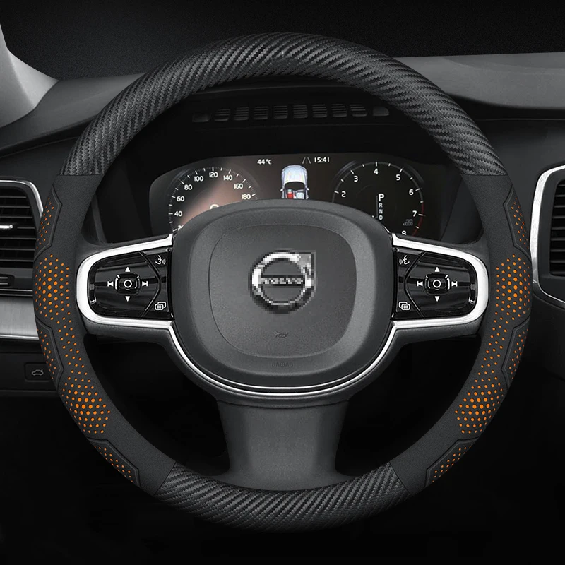 

Car Steering Wheel Cover For Volvo XC40 XC60 XC70 XC90 AWD S40 S50 S60 S80 S90 T5 T6 T8 C30 C70 V40 V50 V60 V70 V90 Accessories