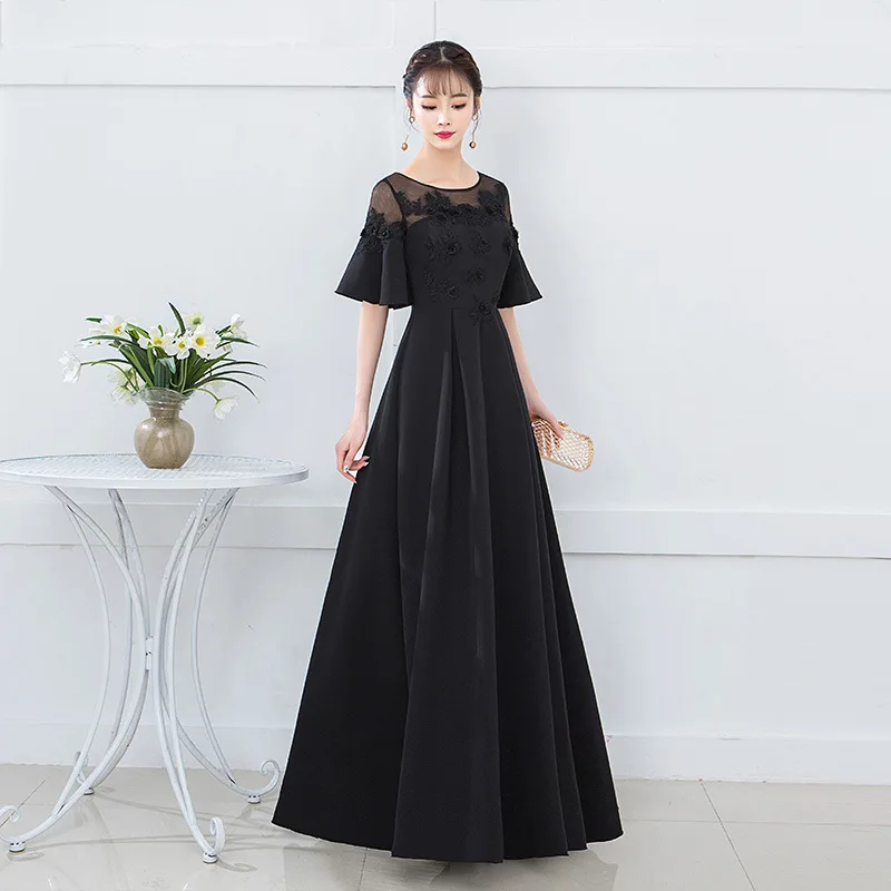 

Slimming Long Bla Evening Dr Women's New 2026 Par Ball Gown plus Size Beautiful MM Winter Wedding Dr Midi Dr