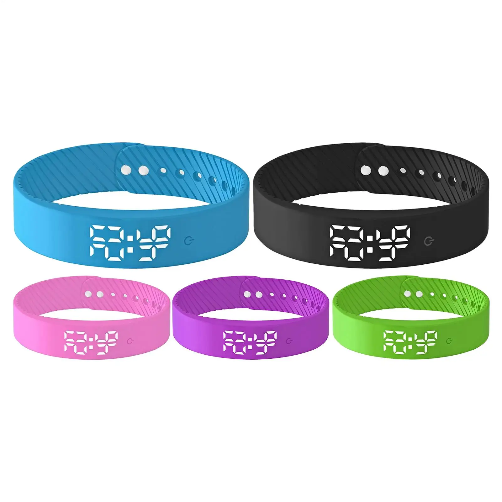 Vibrating Alarm Wristband Smartwatch Sports Bracelet Silent Vibrating Timer 3 Alarms Daily Organizer Timer for Kids Adults