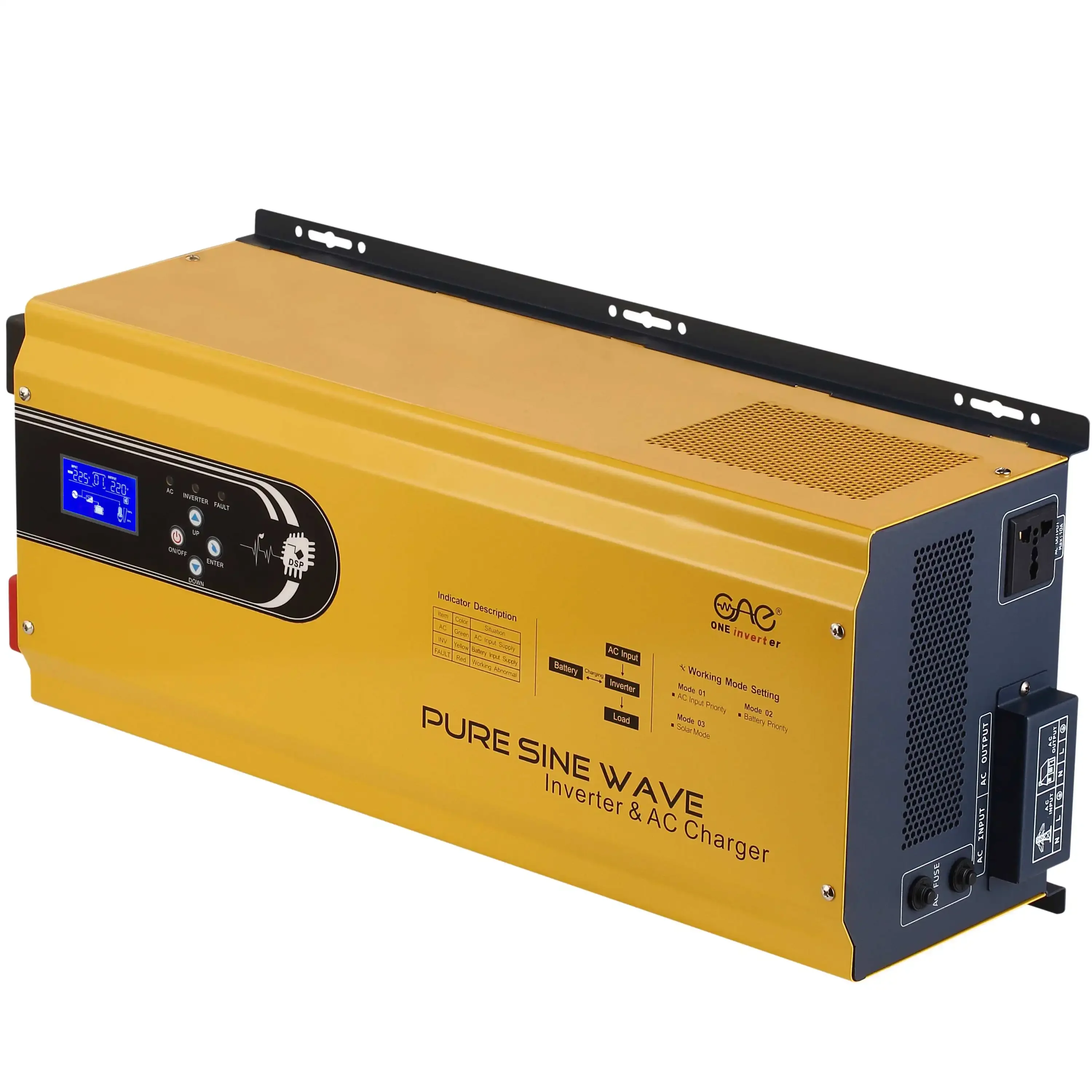 48V 6KW solar power inverter low frequency pure sine wave to 110v 120v 220v 230vAC with batter charger 35A