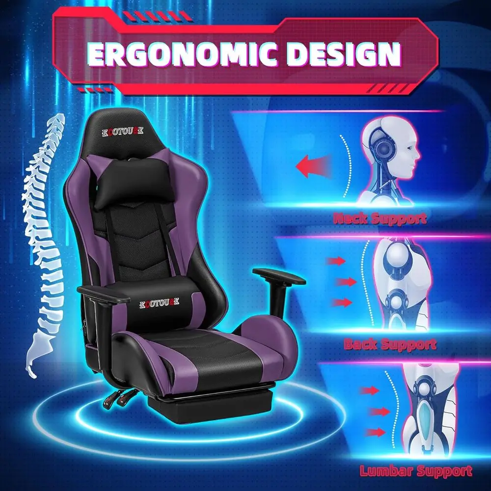 Racing-Style Gaming Chair with - Gaming Chair Lumbar Pillow บทวิจารณ์และราคา