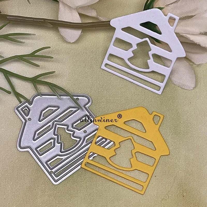 

New Christmas tree house DIY Craft Metal Cutting Die Scrapbook Embossed Paper Card Album Craft Template Stencil Dies