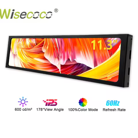 Wisecoco 11.3/8.8/7.84 inch HD IPS Secondary Screen Type-C for Laptop Computer Temperature DIY Aida64 CPU GPU Monitor