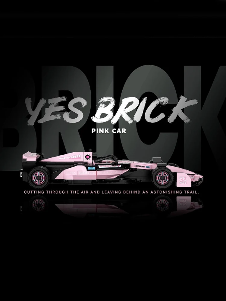 921 Uds. Adornos de carreras, bloques de construcción, juguetes de rompecabezas para niños, tendencias tecnológicas, juguetes de ensamblaje de rompecabezas, regalos modelo ﻿