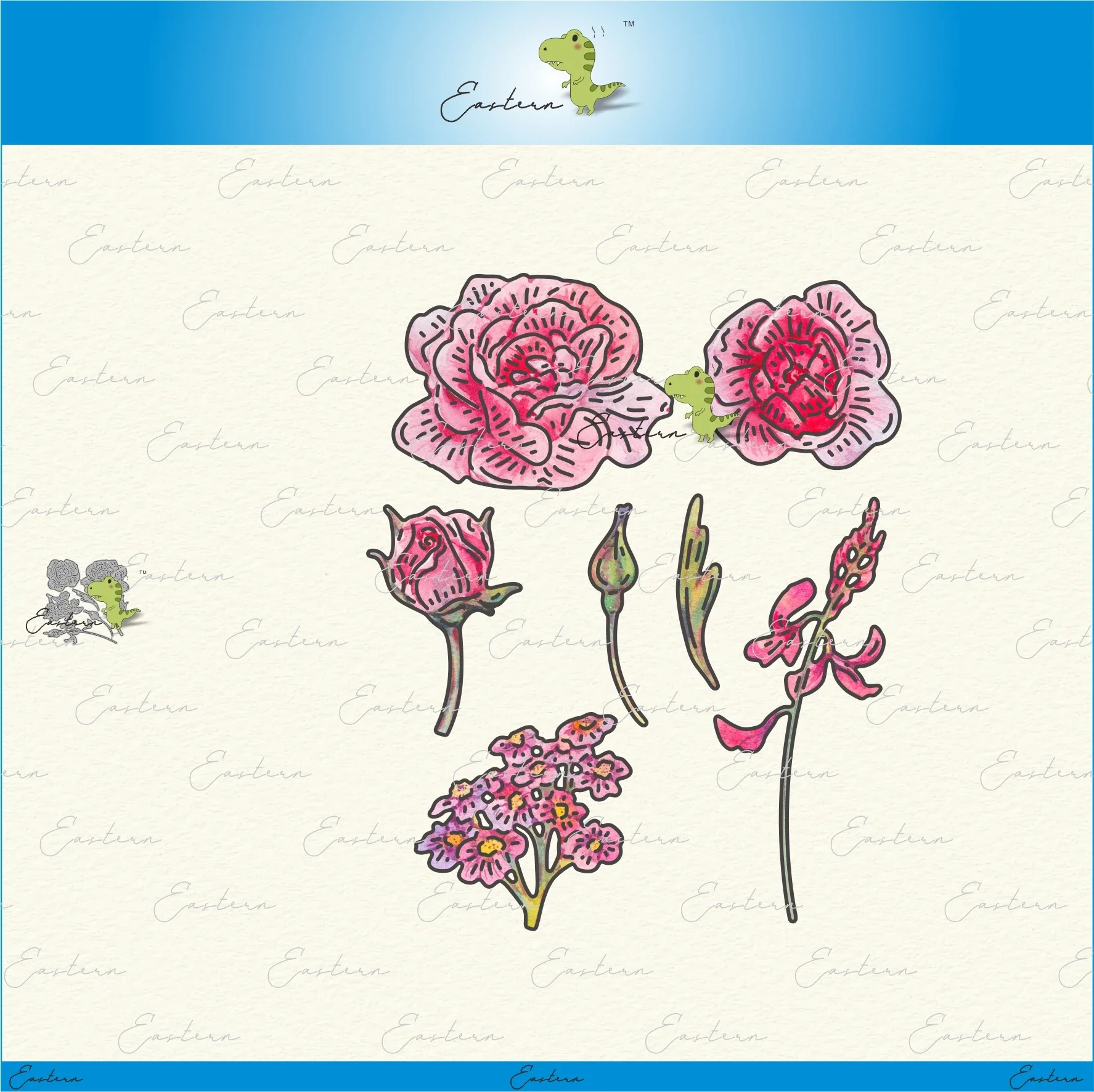 Floristry by Numbers 1 Die Set metal cutting dies 2023 new DIY molds Scrapbooking Paper Making die cut crafts Printed Sheet