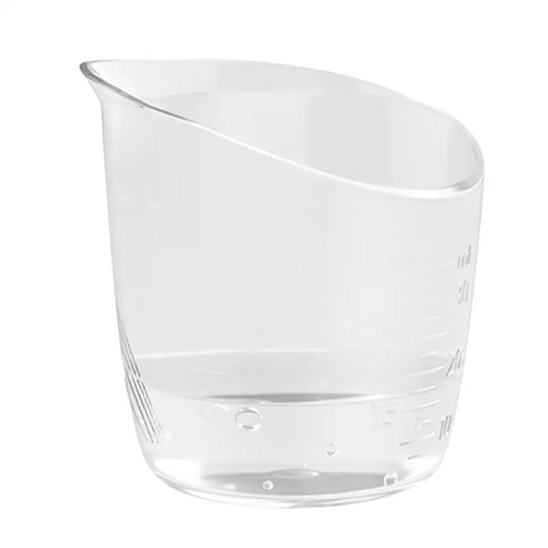 35ml Newborns Feeding Measuring Cup PP Anti Choking Water Bottle Gauges Cup With Clear Measurement Scales Reusable Angled Cup