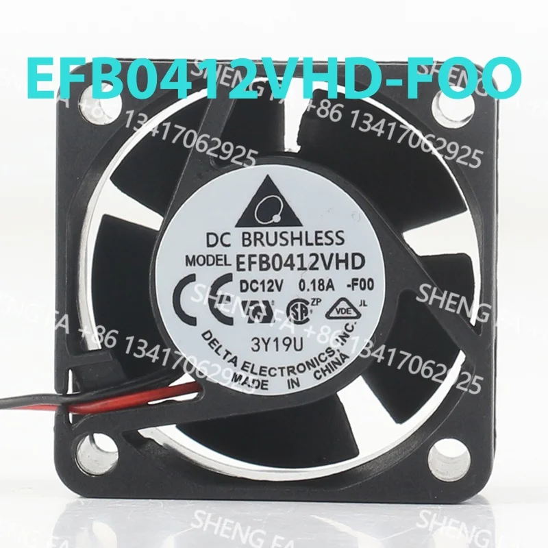 Cooling Fan EFB0412VHD-F00-JL Delta 5V 24V 48V DC 12V 0.18A AC EC 4020 40X40X20MM 4CM Server Switch Double Ball Two-wire Chassis