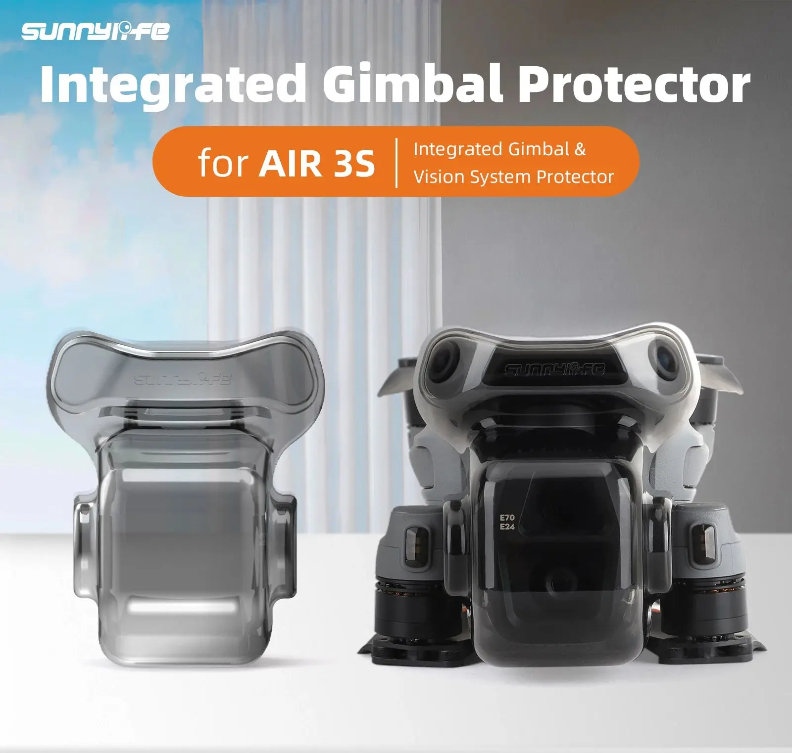 Lens Protective Cover Anti-Scratch Protective Shell Protection Cover Guard Shell For DJI Air 3s Drone Accessories