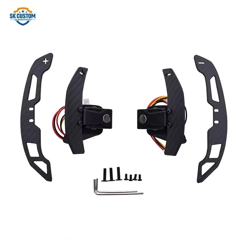 Hot Sale Real Carbon Fiber Magnetic Paddle Shifter for Golf 6 GTI CC MK5 MK6 Car Steering Wheel Interior Kit