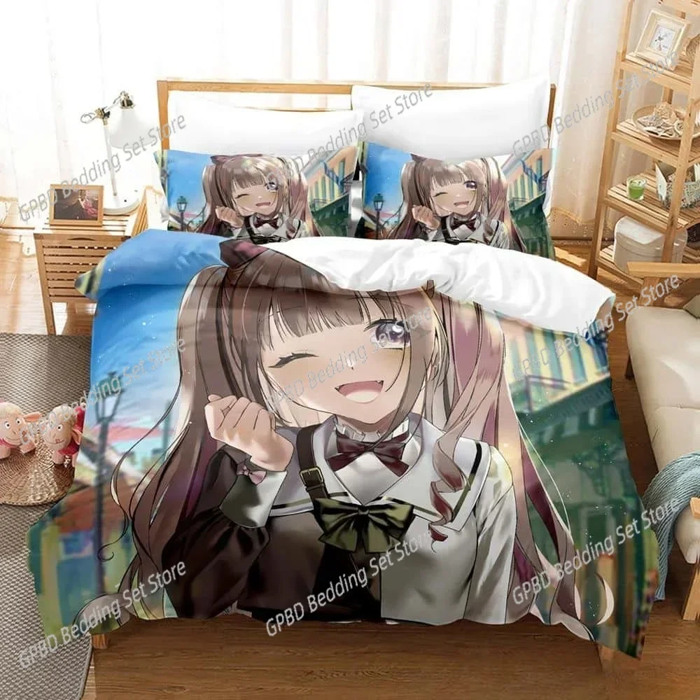 New Anime Game D4DJ All Mix Bedding Set Single Twin Full Queen King Size Bed Set Adult Kid Bedroom Duvet cover Sets Home Textile