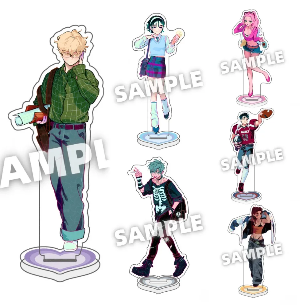 Anime Peripheral Alien Stageing Acrylic Stand Model Accessories Action Figure Ornament Desktop Decoration Standee Figurines Gift