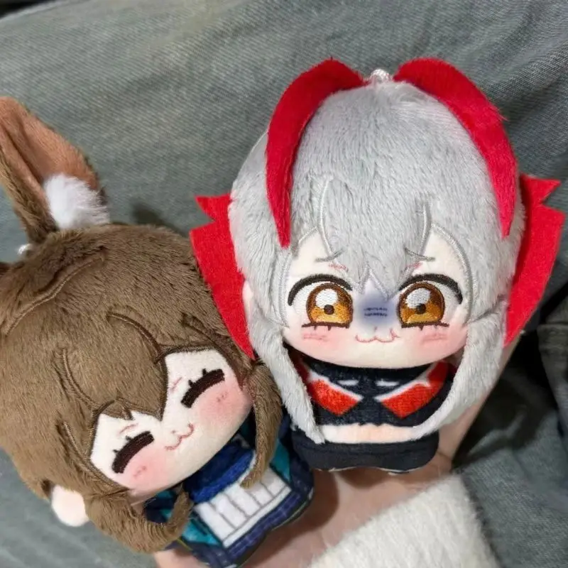 

10cm Stuffed Anime Arknights Wisadel Amiya Plushie Stuffed Doll Toys Keychain Pendant Amiya Plush Doll Holiday Xmas Gift