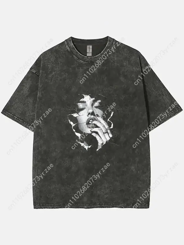 

Футболка в стиле ретро для медитации, мужская и женская винтажная футболка высокого качества, хлопковая модная футболка с короткими рукавами, мягкие дышащие топы