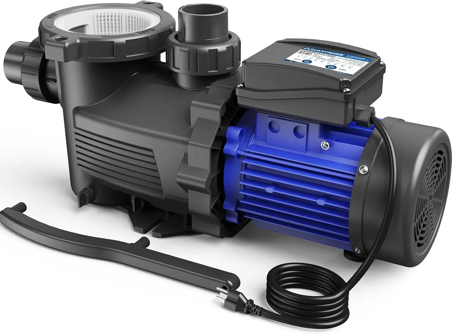 AQUASTRONG In/Above Ground Pool Pump, High Flow (with Timer, 3HP, 9350 GPH, 115V)