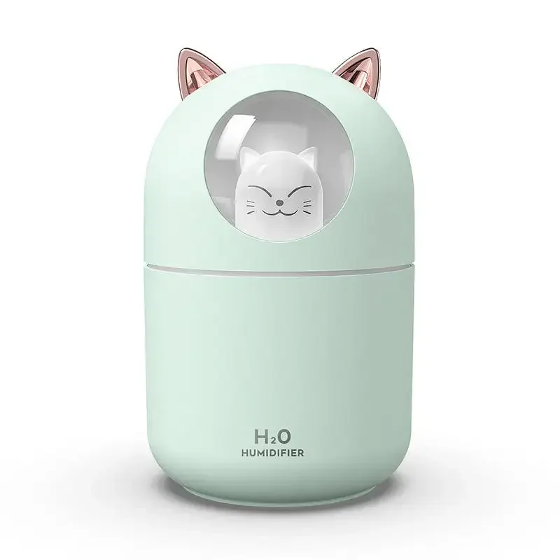 

Best Selling 300ml Cute Cat H2o Room Mist Spray Essential Oil Diffuser Aromatherapy Portable Car Air Diffuser mini Humidifier