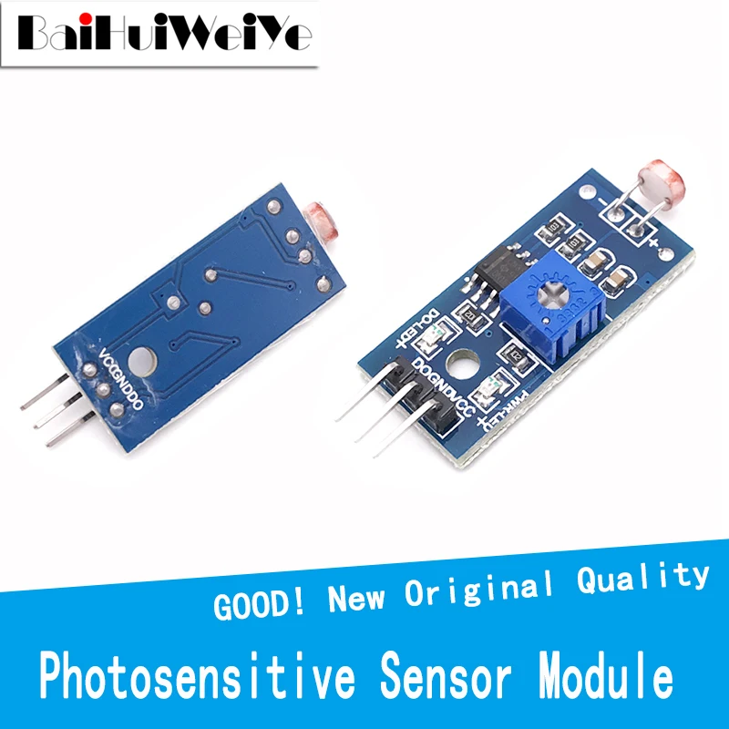 1PCS Photosensitive Resistance Sensor Module Light Intensity Detect  Resistor Brightness Module For Arduino Diy Kit 3PIN LM393