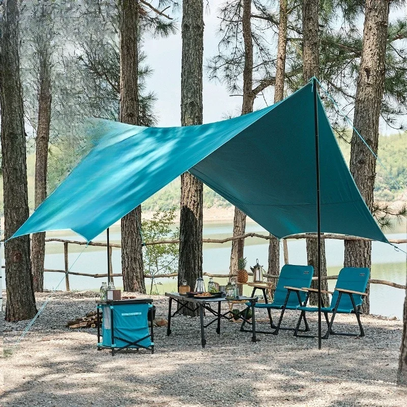 NEW Outdoor canopy tent Windproof sun protection Portable dew awning Octagonal butterfly camping