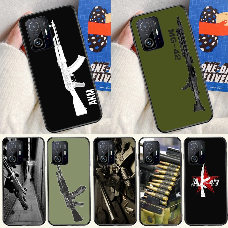 The Military Weapon Cover For Xiaomi 12T 11T Pro 12 13 Lite Case For POCO X5 X3 Pro X4 F4 GT F3 M5s F5 Pro Coque