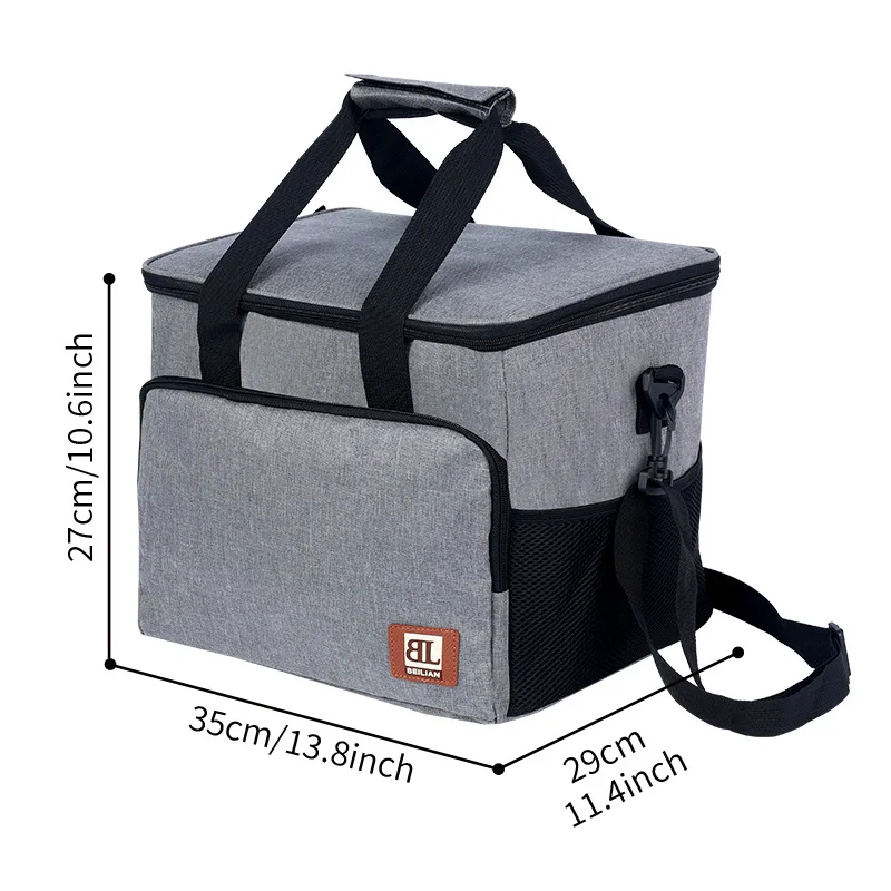 27L portable thermal insulation outside large capacity lunch box Waterproof cold pack travel picnic bag