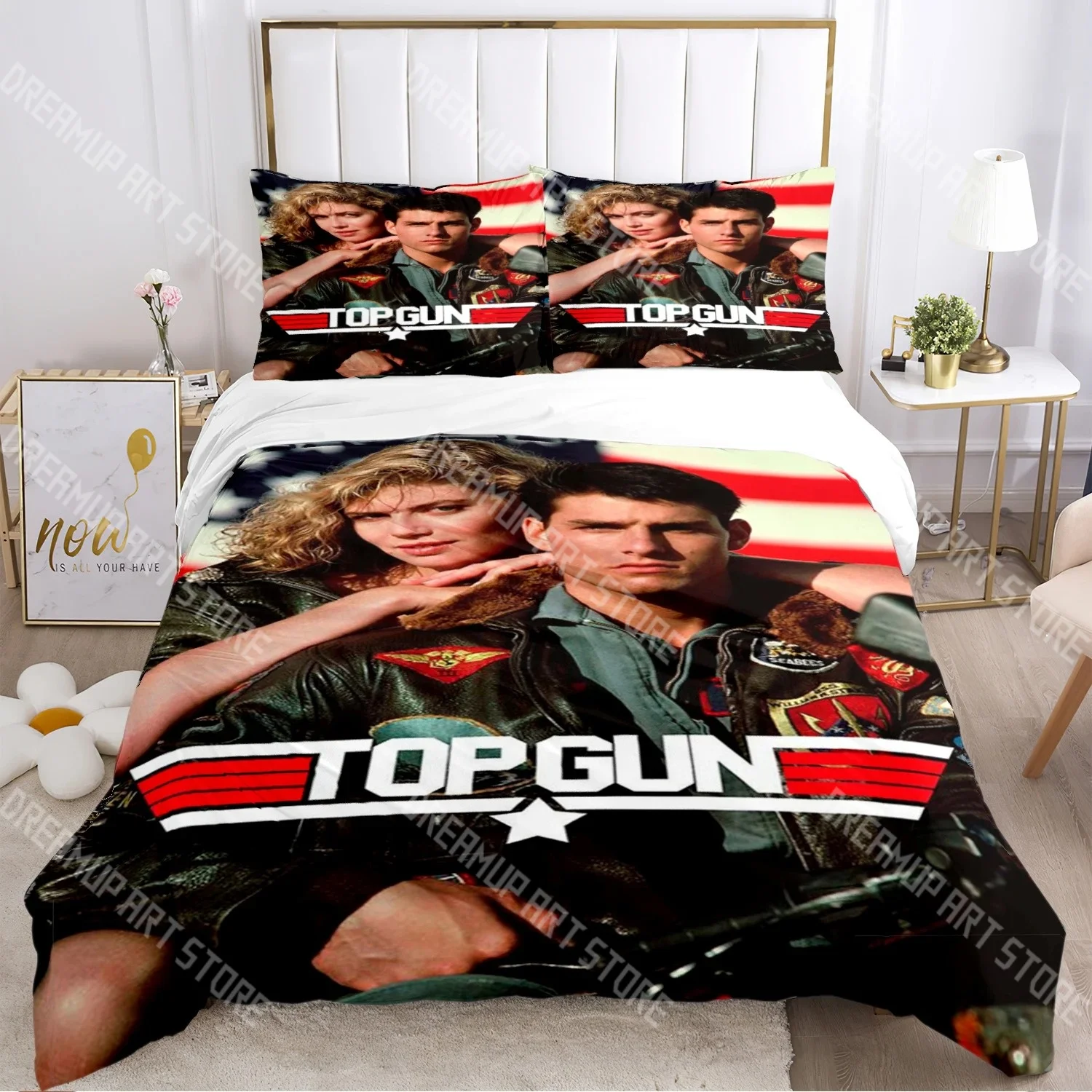 Fashion Classic Movie Top Gun Bedding Set Single Twin Full Queen King Size Bed Set Kids Bedroom Duvetcover Sets Bed Sheet Set