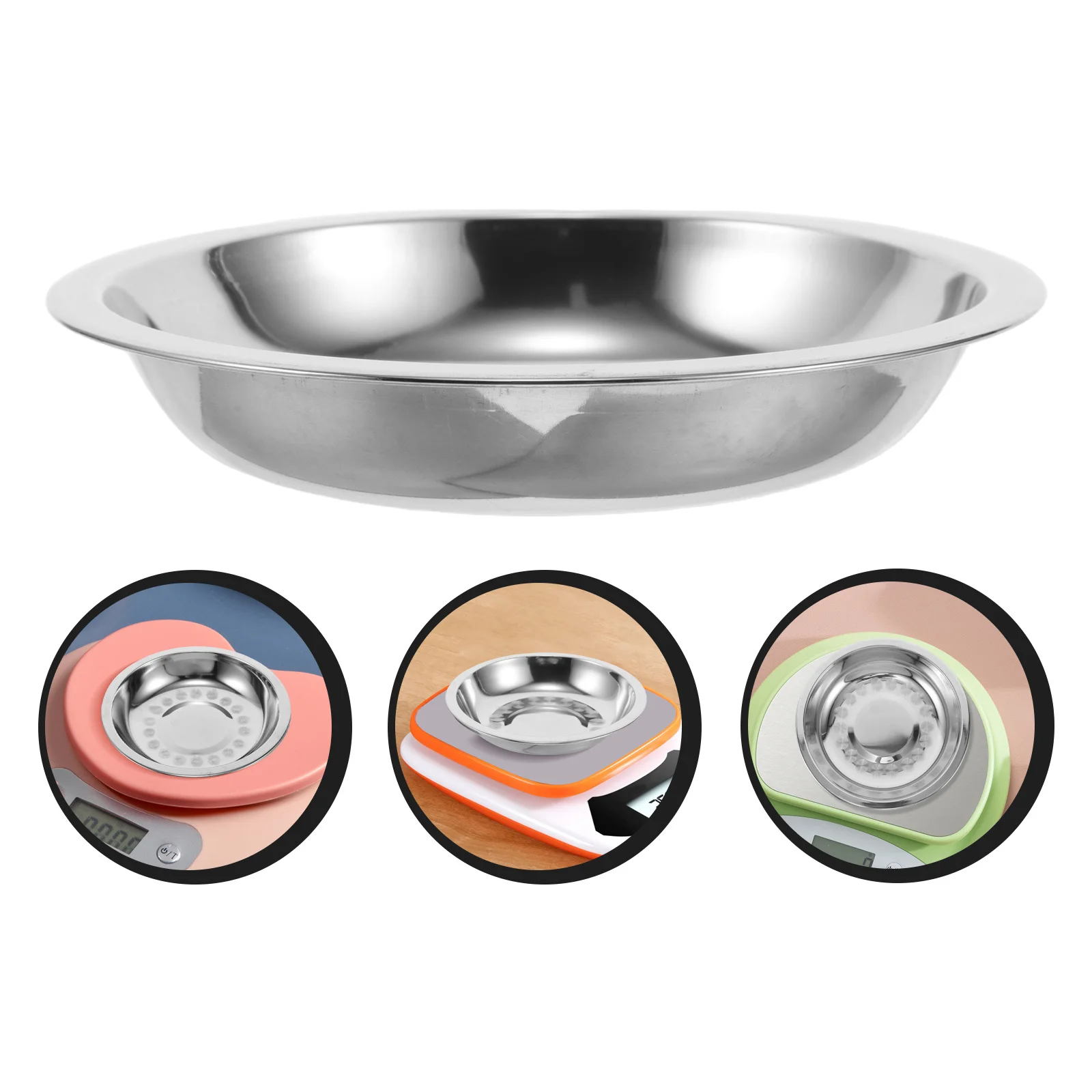 

4Pcs Stainless Steel Scale Pans Nonmagnetic for Accurate Weighing in Labs Jewelry Small Weighing Bowl Scale Trays