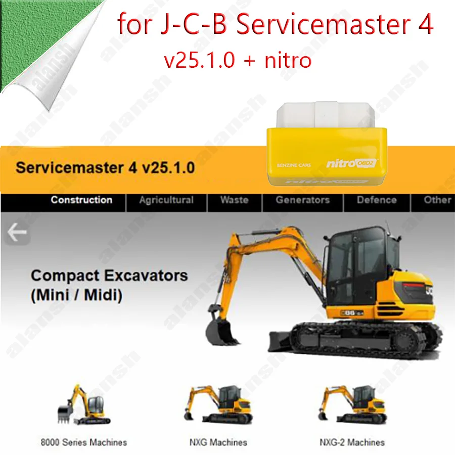 2025 for JCB Servicemaster 4 V25.1.0 Service Master Diagnostic Software + Nitro