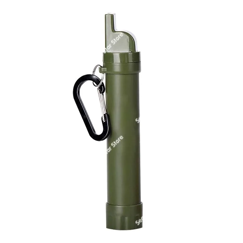 Portable outdoor water purification filter tube Field filter straw Outdoor emergency direct drinking water purification tool