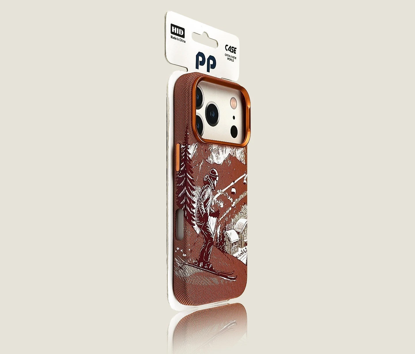 For IPhone17PROMAX Mountain Wind Chasing Kevlar Magnetic Mobile Phone Case Embossed Protective Case