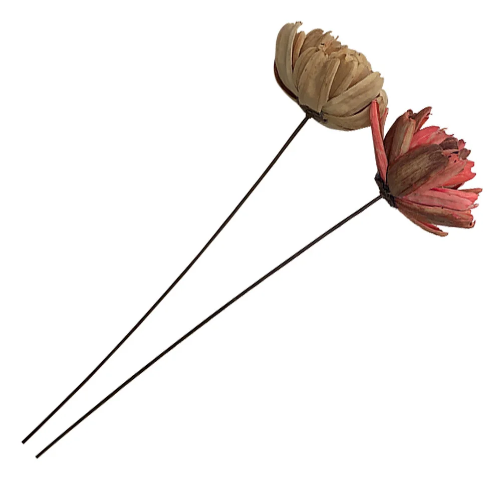 

2Pcs Home Office Garden Reed Bouquet Natural Dried Flower Arrangement Floral Decoration Props Dried Flower Decor