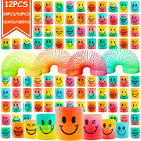 12/180Pcs Mini Rainbow Magic Springs Toys Children Birthday Party Favor Giveaway Gifts Souvenir Kindergarten Guest Pinata Filler