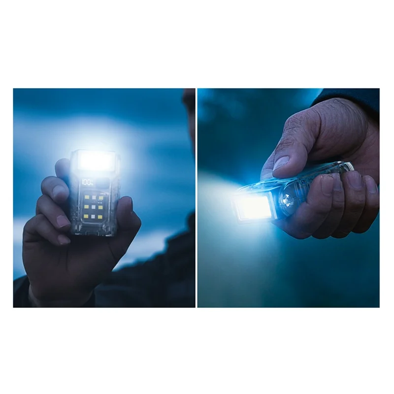 A25F-USB Rechargeable EDC Flashlight Portable Mini LED Flashlight Battery Display Magnetic Working Light Fishing Torch