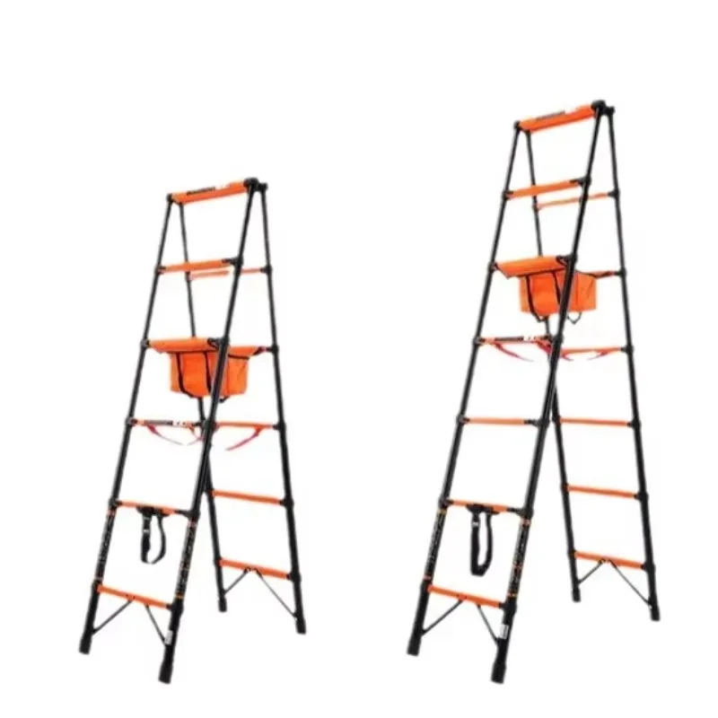 ผู้ผลิตขายส่งเหล็กคาร์บอนเดิน Herringbone บันไดแบบพกพา Herringbone หนา Bold Telescopic บันได T