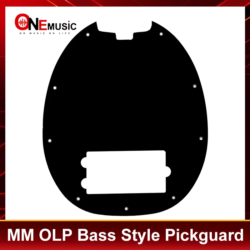 MM Bass Style Pickguard Anti-Scratch Plate 3 Ply 9 Screws Hole with one Pickup Slot for OLP Bass Gutiar Multi Colour