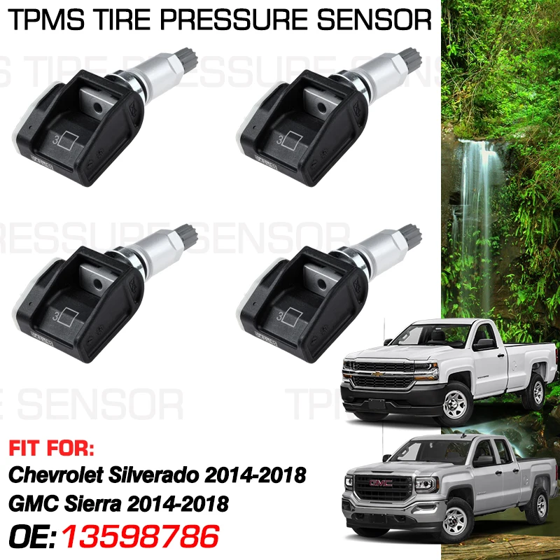 

13598786 13598772 For Chevrolet Silverado LS 1500 2500 3500 GMC Sierra SLE 2014-2018 2WD 4x4 315MHz Auto Tire Pressure Monitor