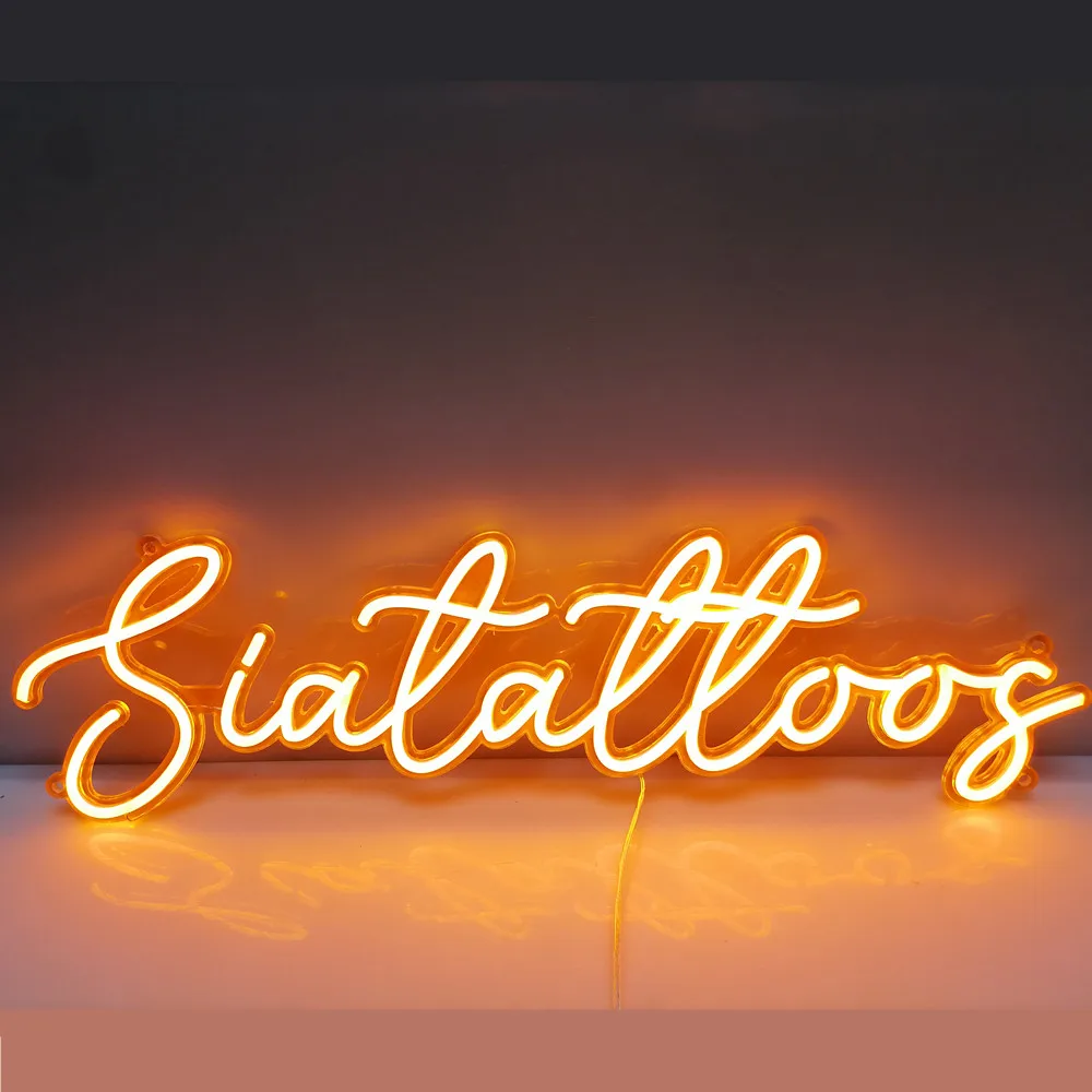 Custom LED Neon Sign for Wedding Party Birthday Name Logo Design Wall Room Decor Atmosphere Lighting Personalized Text Pattern