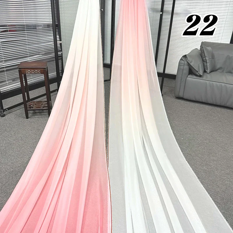 Шифоновая ткань шириной с градиентом шириной 150 см, сделай сам, юбка в древнем стиле, ткань ханьфу, домашний и уличный свадебный фон, материал декора