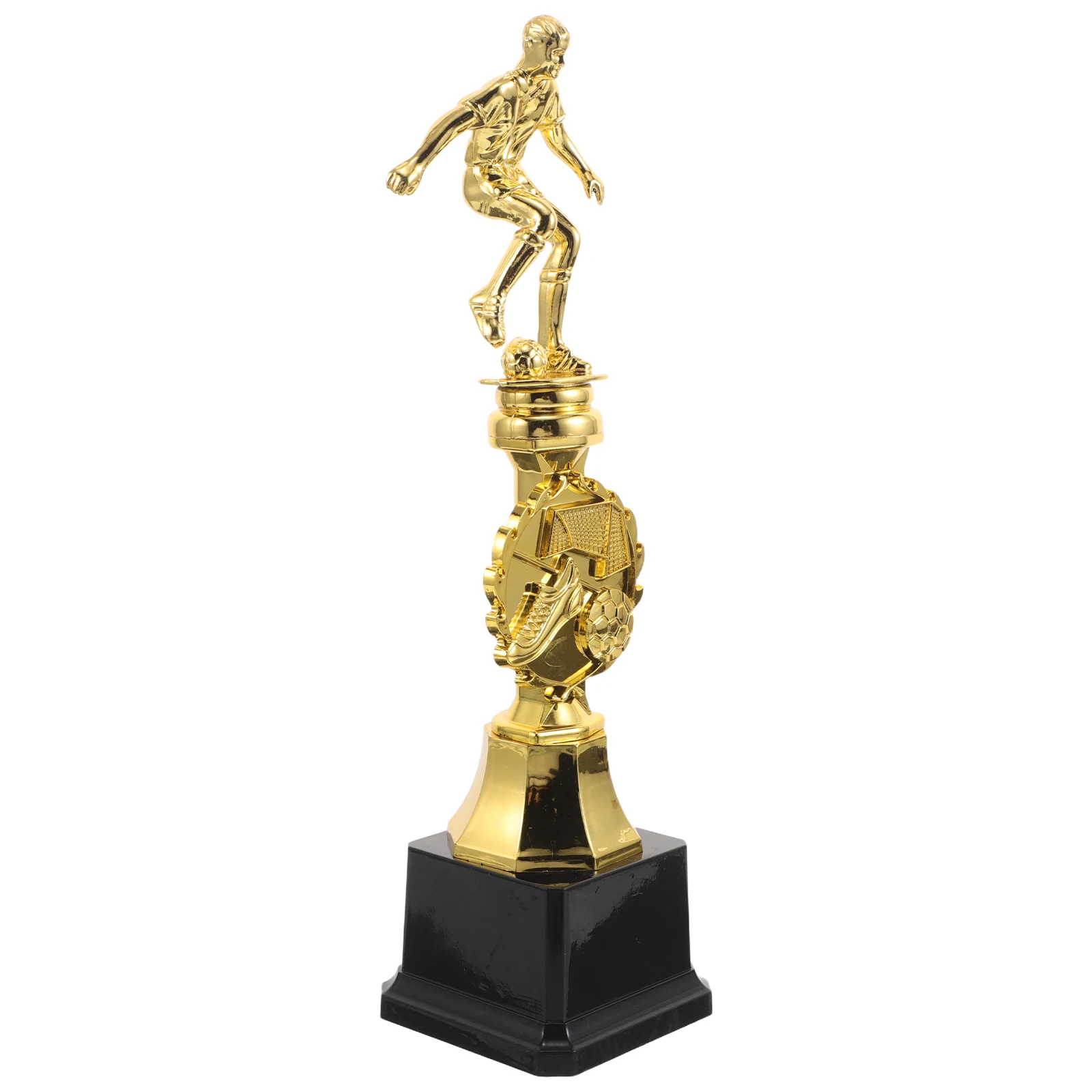 Plastikowy trofeum piłkarskie złote wytrzymałe lekkie dla zwycięzców turniejów piłkarskich nagroda trofea dla zwycięzców gier trofea dla zwycięzców