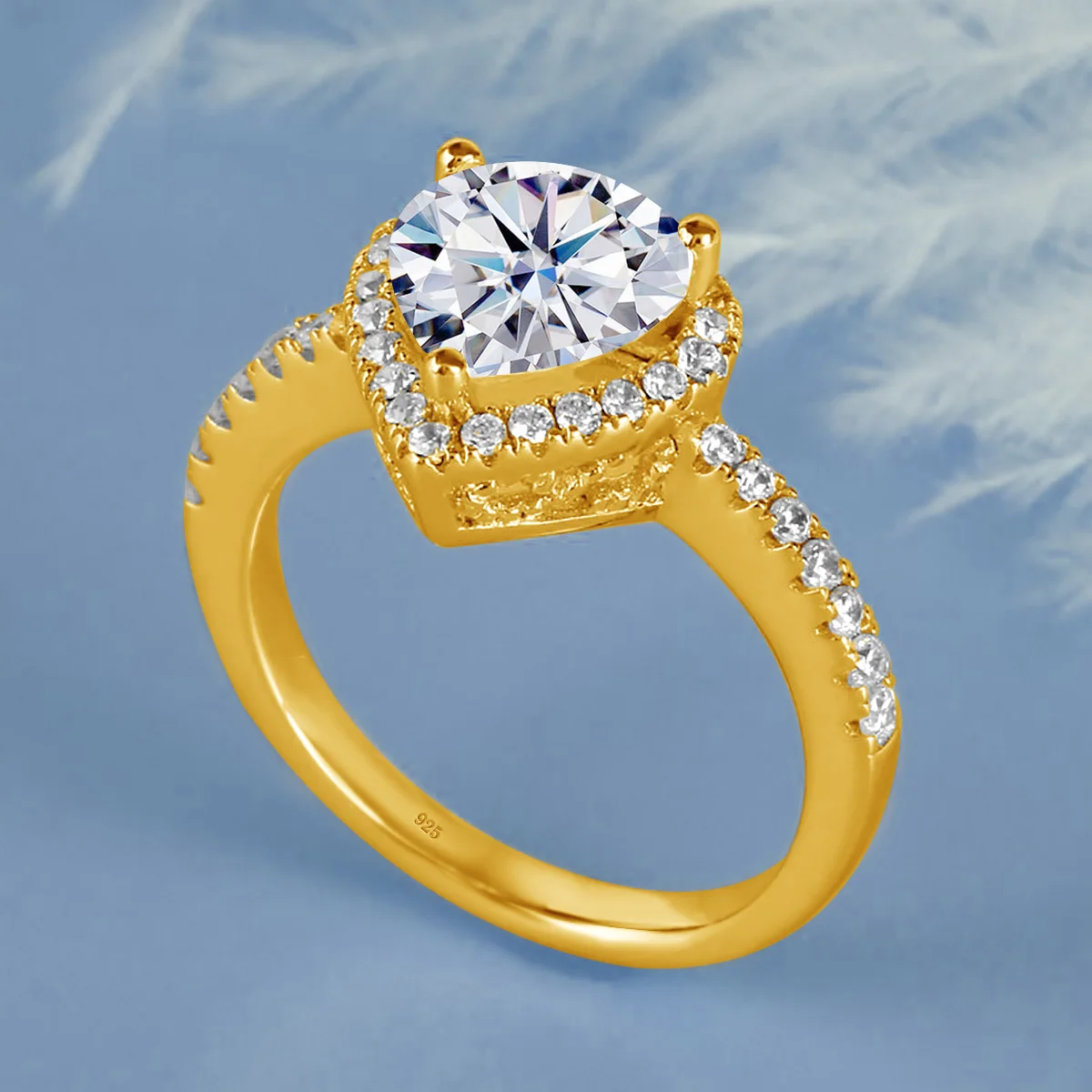 Zertifizierte 2-Karat-Herz-Moissanit-Ringe für Damen, Luxus 925 Silber, süßer Schmuck, besteht den Diamanttest, Geschenk einer berühmten Marke. – Detail 4