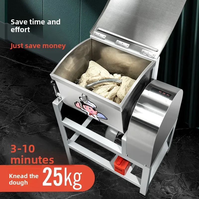 Commercial Electric Dough Mixer Thickening Flour Kneading Machine 5/15/25kg 10/30/50kg Capacity for Bakery Kitchen