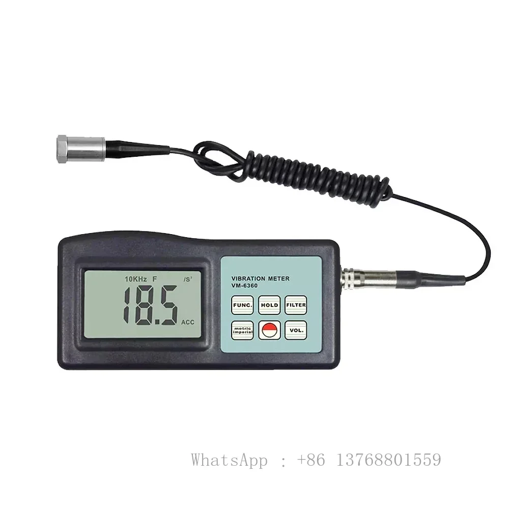 VM-6360 Digital Vibration Instrument Motor Failure Vibration Analyzer 10Hz~10KHz 0.01mm/s~ 400mm /s Vibration Detector