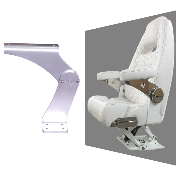 

HWHongRV Flip-Up Aluminum Hand Rest Boat Yacht Bench Seat Handle with Steel Pivot Hinge Marine Hardware