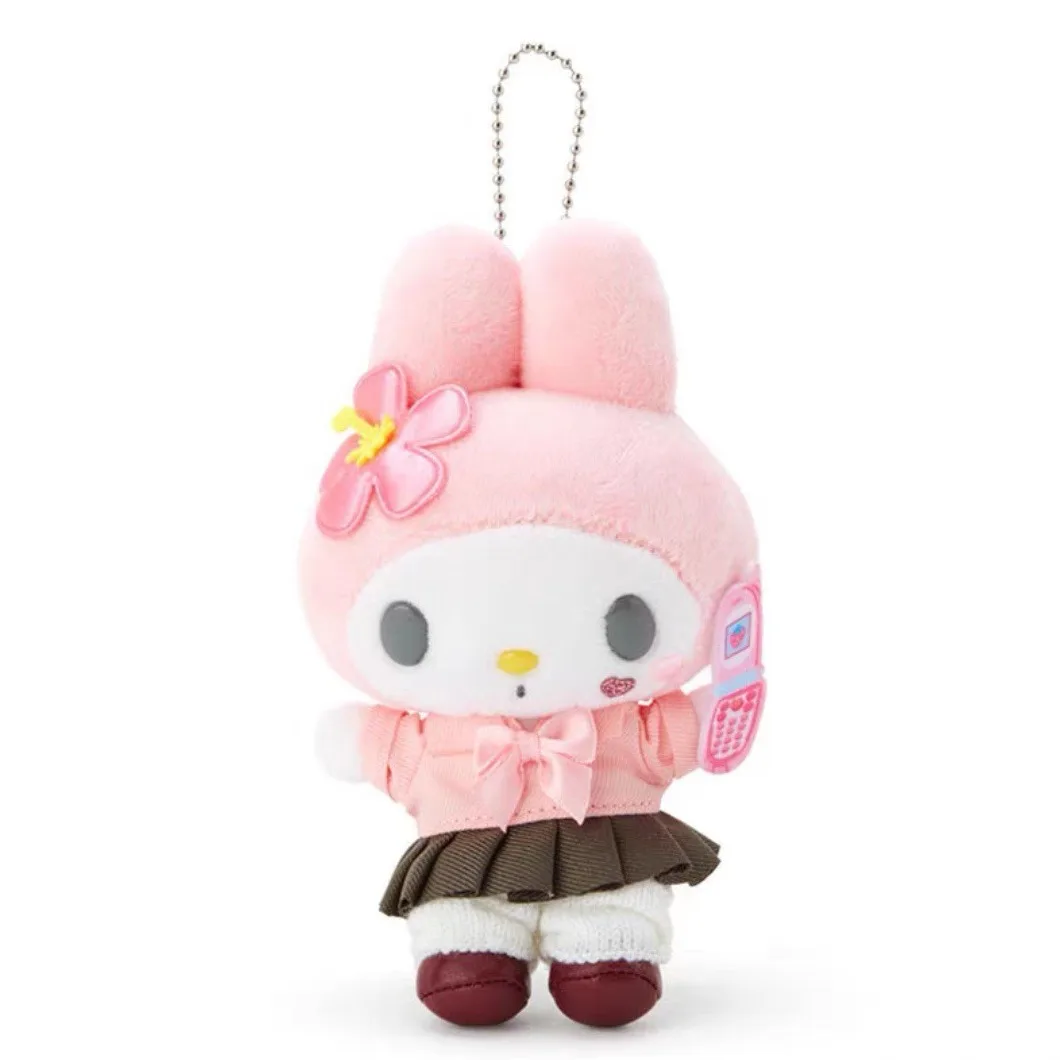 Hello Kitty My Melody 12 cm Heisei Hot Girls Plüschtiere Anime Mädchen Herz süßer Plüsch Rucksack Anhänger Geschenk