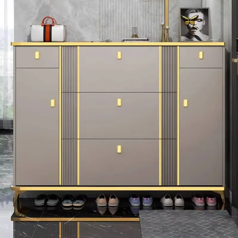 غرفة نوم تصميم خزانة خذاء مقاوم للماء جميل فاخر تخزين رف الأحذية المنظم عرض المدى الحديث Chaussure أثاث المنزل #1