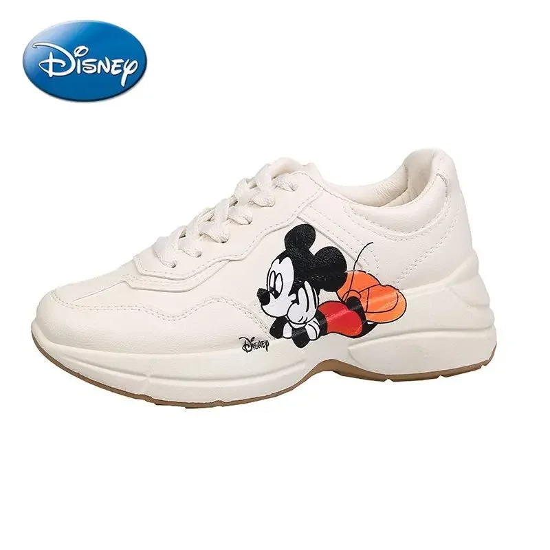 Original Disney Mickey Mouse Shoe Ladies Fashion Platform Shoes Comfortable Fashion Casual Shoes Sports Running Women\'s Shoes