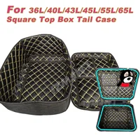 Para 36L 40L 43L 45L 55L 65L motocicleta cubierta superior cuadrada Protector caja de almacenamiento accesorios de alfombrilla