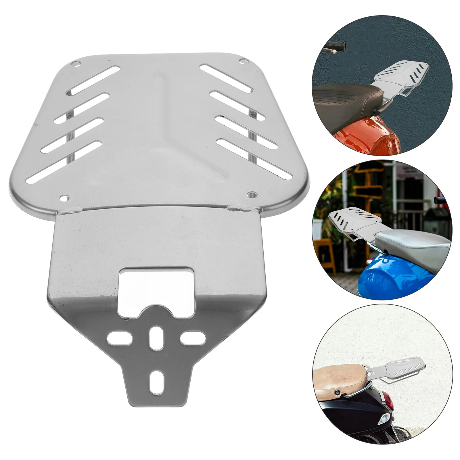 

Electric Bike Rear Rack Extension Durable Sturdy Expandable Storage Cargo Carrier Motorcycle Luggage Rack Accessories